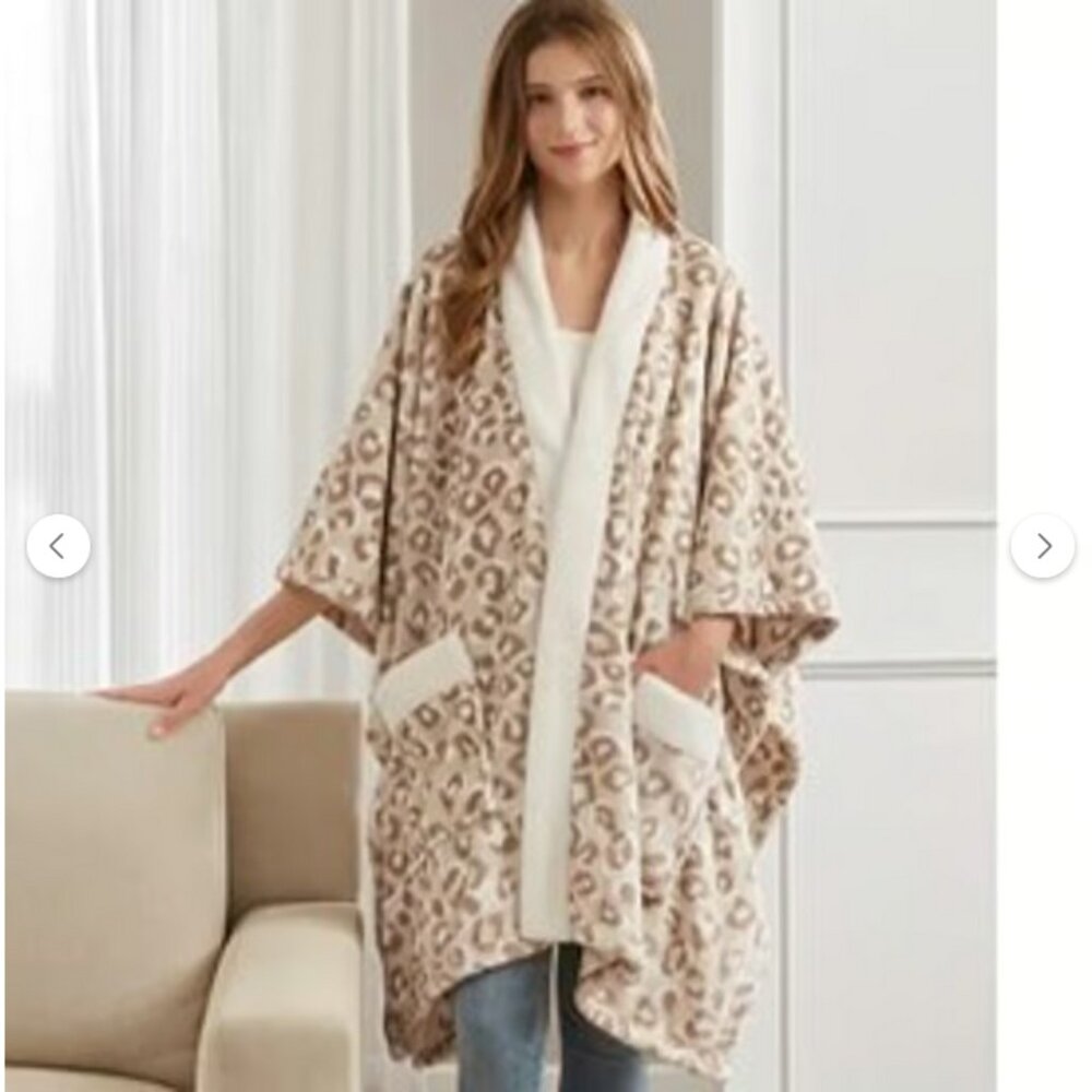 Wrap cozy warm from Premier Comfort Cheetah Pattern